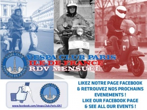 RDV Mensuel Vespa Club Paris Ile de France