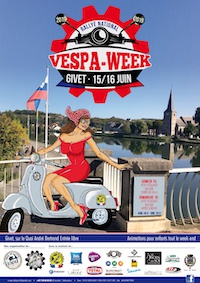 Vespa-Week à Givet et Rallye National du Vespa Club France 2019 